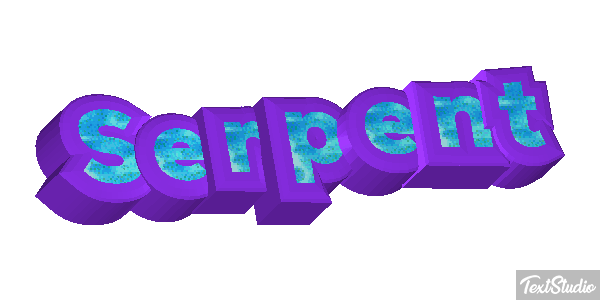 Serpent Effet de texte