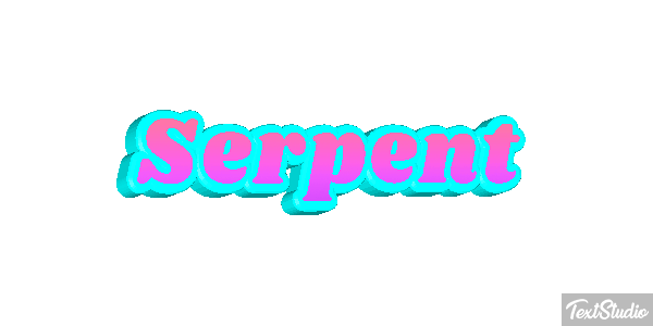 Serpent Effet de texte