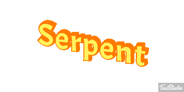 Serpent Effet de texte