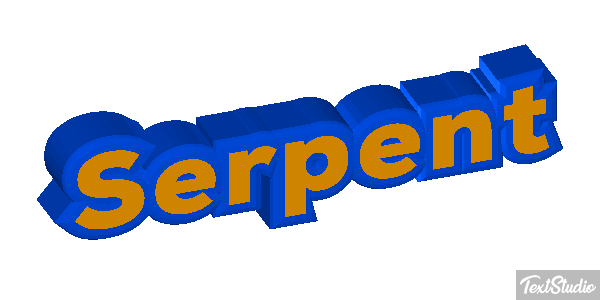 Serpent Effet de texte
