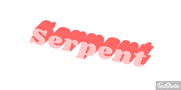 Serpent Effet de texte