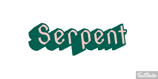 Serpent Effet de texte