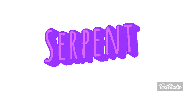 Serpent Effet de texte