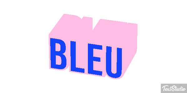 Bleu Efekt tekstowy