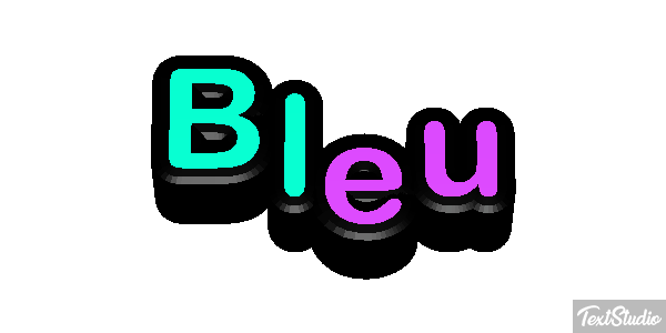 Bleu Efekt tekstowy