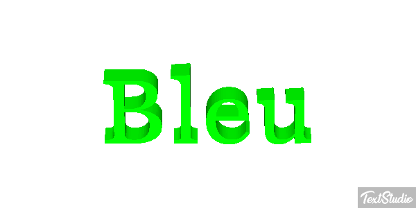 Bleu Efekt tekstowy