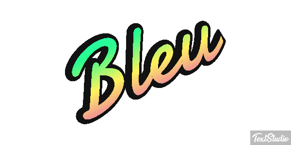 Bleu Efekt tekstowy