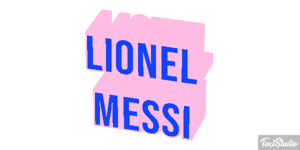 Lionel Messi Efecto de texto