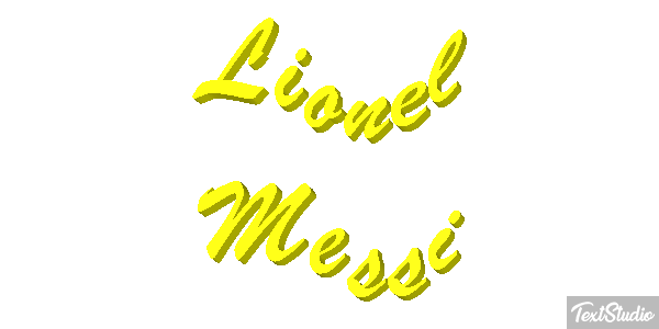 Lionel Messi Efecto de texto
