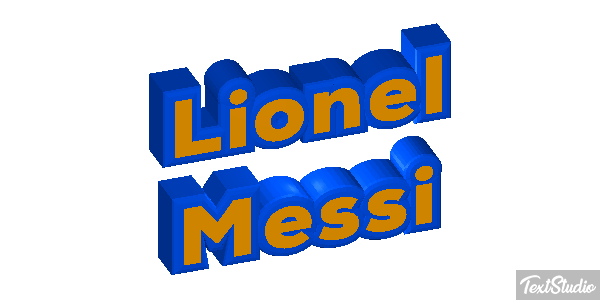 Lionel Messi Efecto de texto