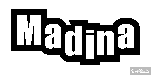 Madina Text effect