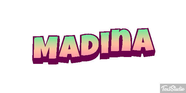 Madina Text effect