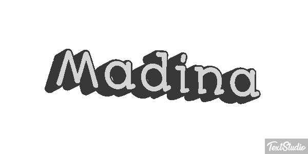 Madina Text effect