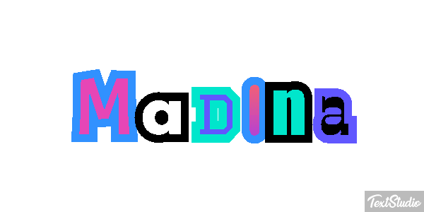 Madina Text effect