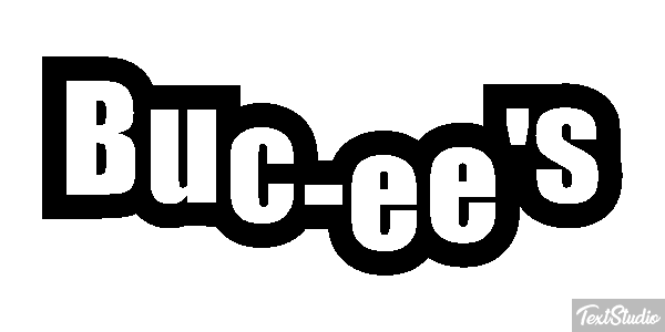 Buc-ee's Tekst effect