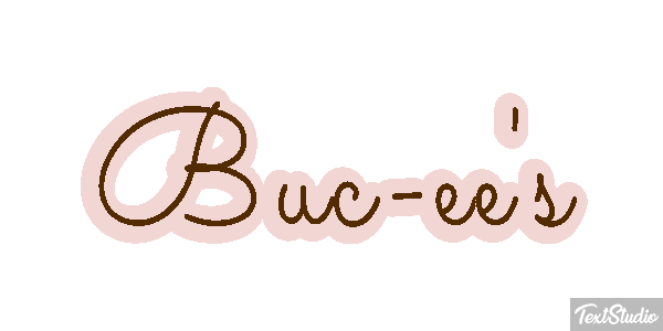 Buc-ee's Tekst effect