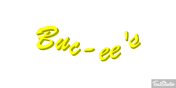 Buc-ee's Tekst effect
