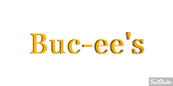 Buc-ee's Tekst effect