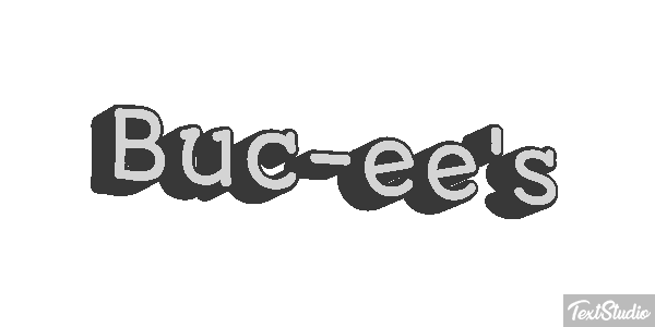 Buc-ee's Tekst effect