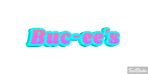 Buc-ee's Tekst effect