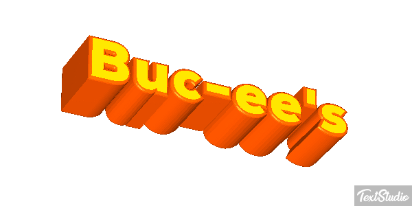 Buc-ee's Tekst effect
