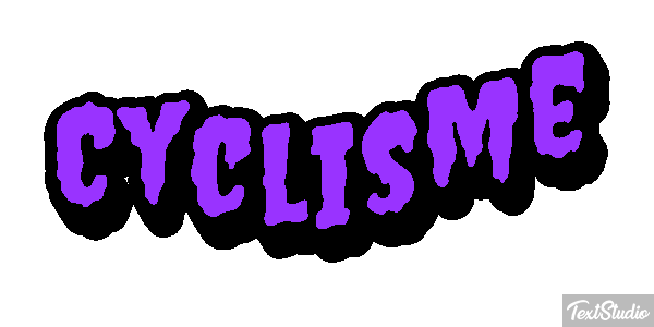 Cyclisme Effet de texte