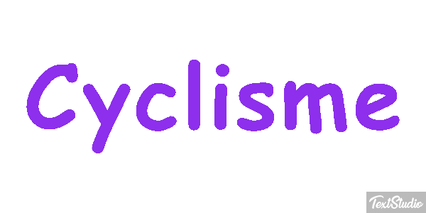 Cyclisme Effet de texte