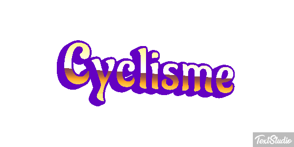 Cyclisme Effet de texte