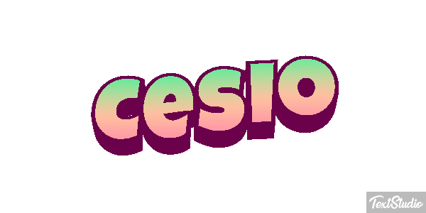 Cesio Effetto testo