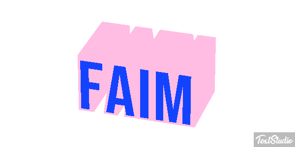 Faim Effet de texte