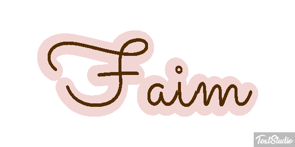 Faim Effet de texte