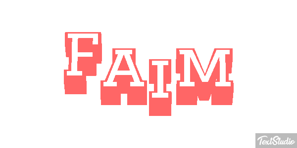 Faim Effet de texte