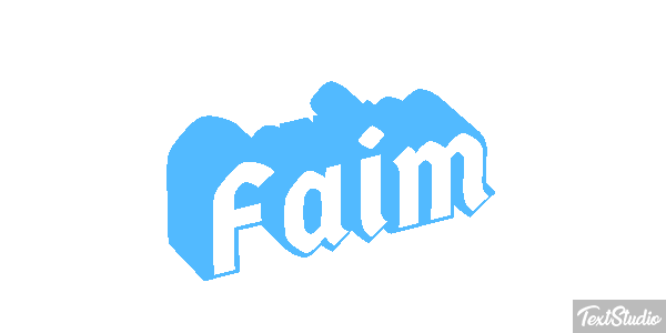 Faim Effet de texte