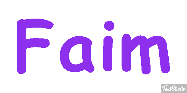 Faim Effet de texte