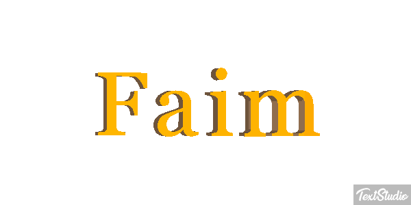 Faim Effet de texte