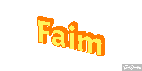 Faim Effet de texte