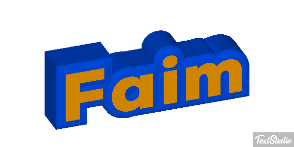 Faim Effet de texte