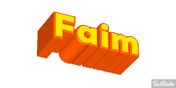Faim Effet de texte