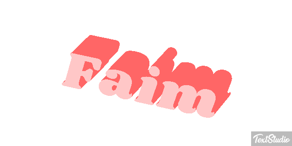 Faim Effet de texte