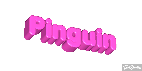 Pinguin Texteffekt