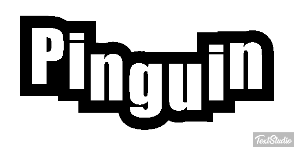 Pinguin Texteffekt