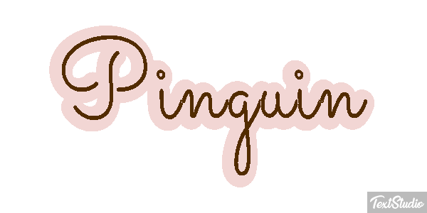 Pinguin Texteffekt