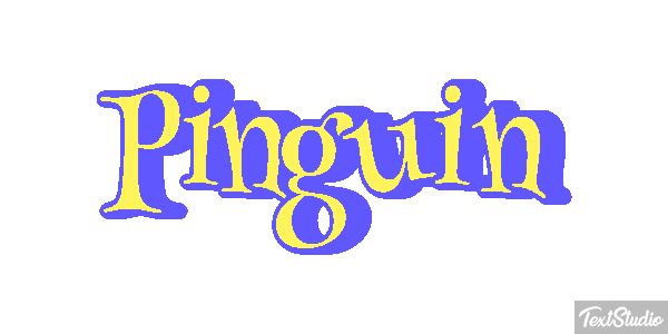 Pinguin Texteffekt