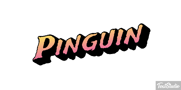 Pinguin Texteffekt