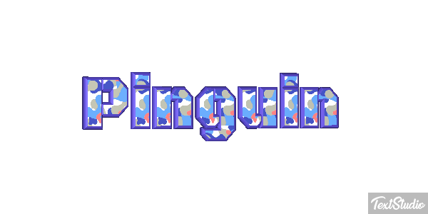 Pinguin Texteffekt