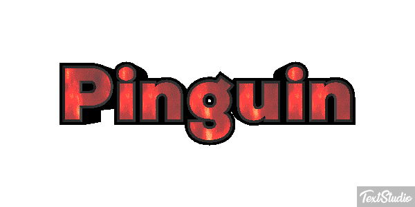 Pinguin Texteffekt