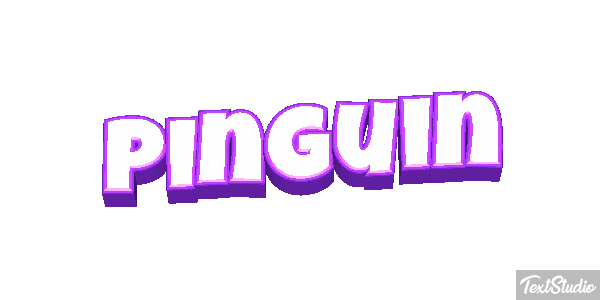 Pinguin Texteffekt