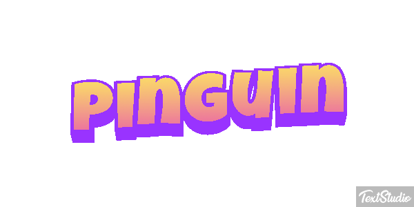 Pinguin Texteffekt