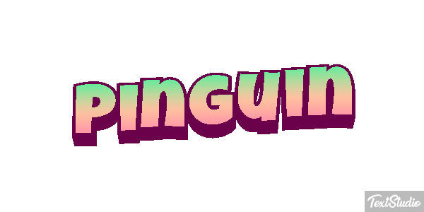 Pinguin Texteffekt