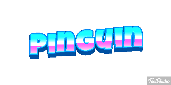 Pinguin Texteffekt